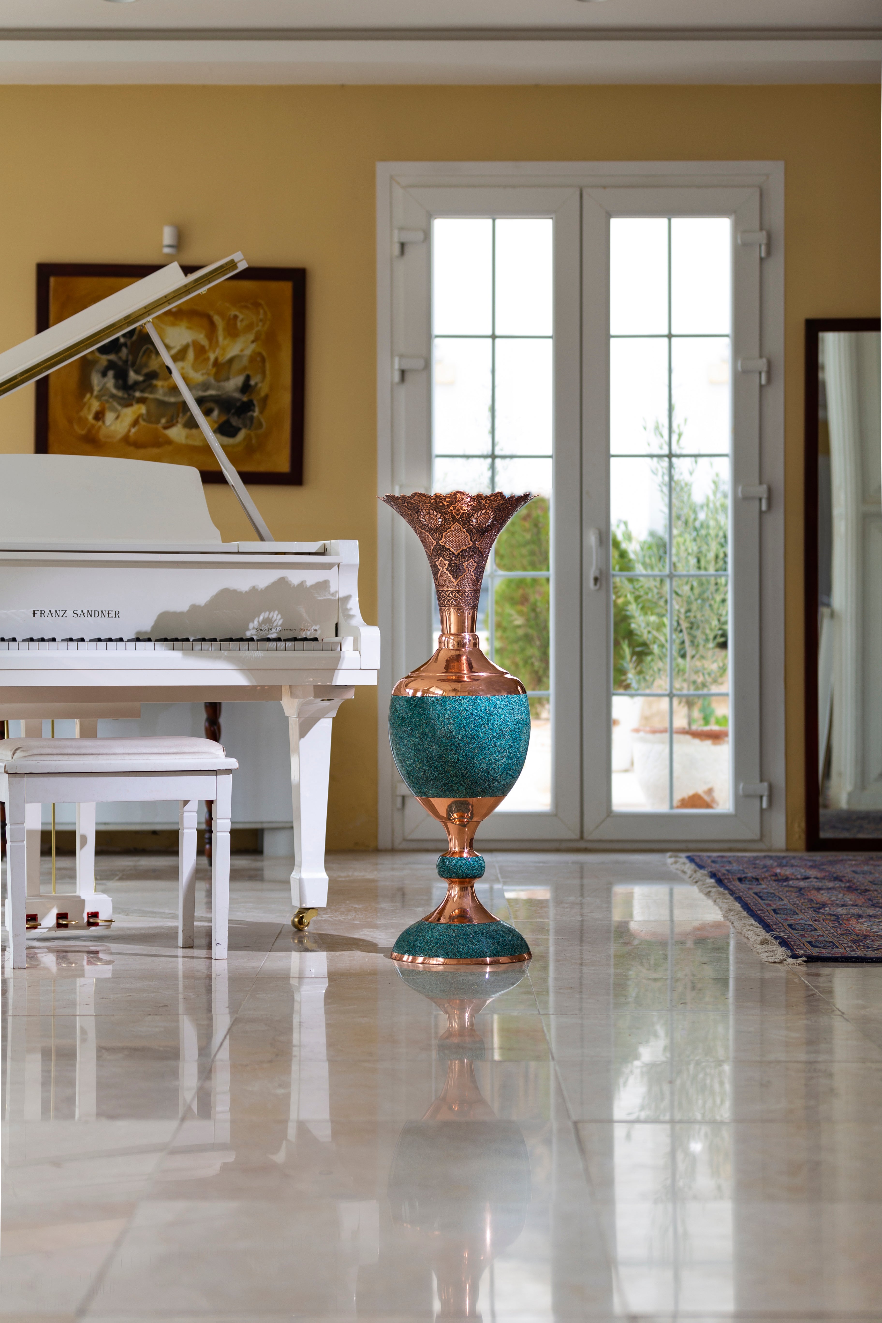 Super Turquoise Hyacinth Vase